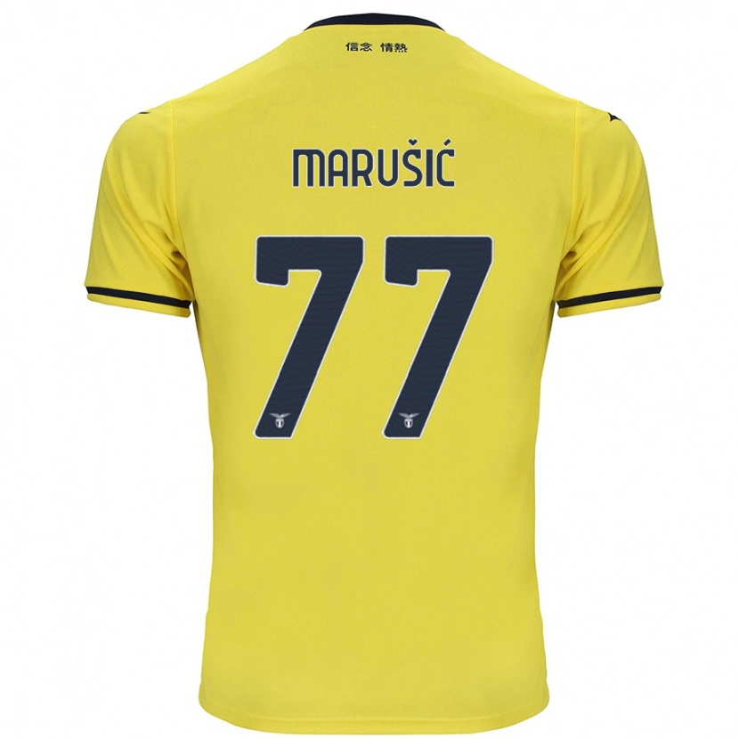 Danxen Mann Adam Marusic #77 Gul Bortetrøye Drakt Trøye 2024/25 Skjorter T-Skjorte