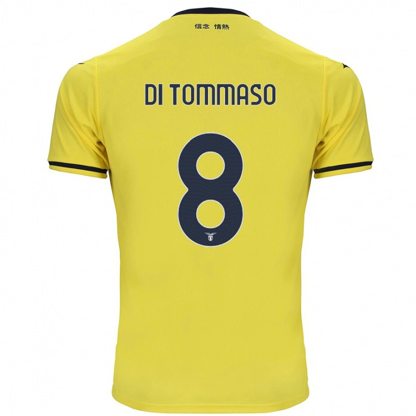 Danxen Mann Leonardo Di Tommaso #8 Gul Bortetrøye Drakt Trøye 2024/25 Skjorter T-Skjorte