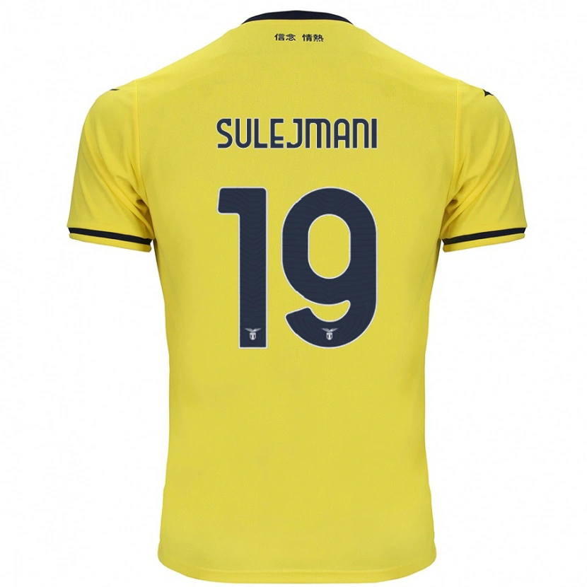 Danxen Mann Flavio Sulejmani #19 Gul Bortetrøye Drakt Trøye 2024/25 Skjorter T-Skjorte