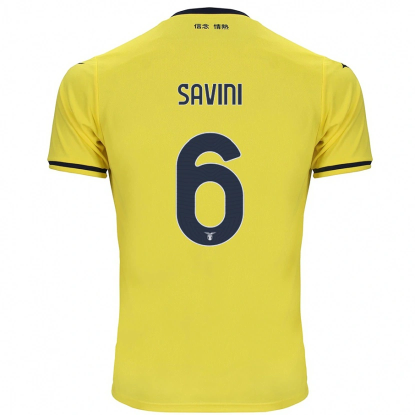 Danxen Mann Federica Savini #6 Gul Bortetrøye Drakt Trøye 2024/25 Skjorter T-Skjorte