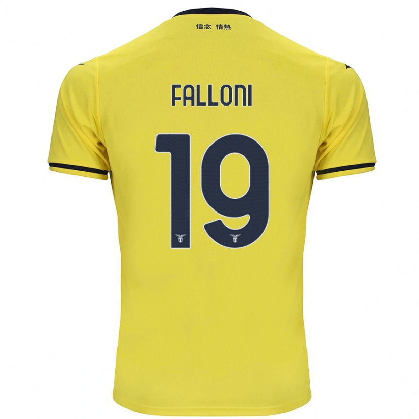 Danxen Mann Ludovica Falloni #19 Gul Bortetrøye Drakt Trøye 2024/25 Skjorter T-Skjorte
