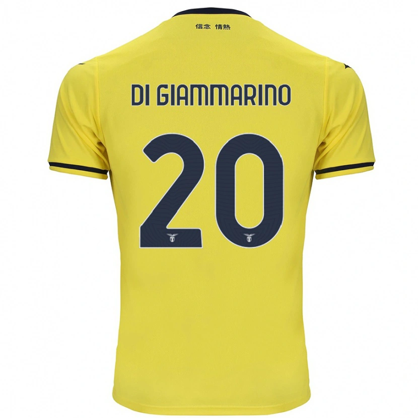 Danxen Mann Virginia Di Giammarino #20 Gul Bortetrøye Drakt Trøye 2024/25 Skjorter T-Skjorte
