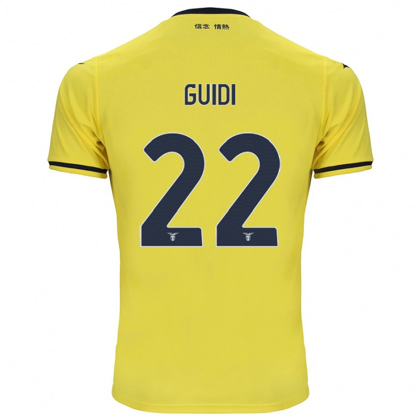 Danxen Mann Emma Guidi #22 Gul Bortetrøye Drakt Trøye 2024/25 Skjorter T-Skjorte