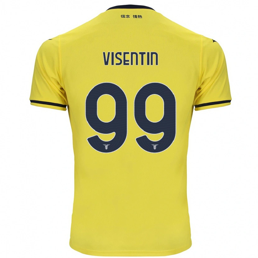 Danxen Mann Noemi Visentin #99 Gul Bortetrøye Drakt Trøye 2024/25 Skjorter T-Skjorte
