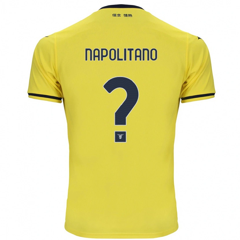 Danxen Mann Federico Napolitano #0 Gul Bortetrøye Drakt Trøye 2024/25 Skjorter T-Skjorte