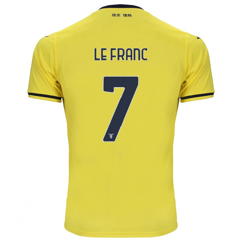 Danxen Mann Chloé Le Franc #7 Gul Bortetrøye Drakt Trøye 2024/25 Skjorter T-Skjorte