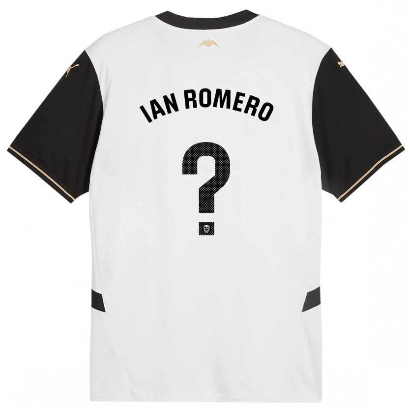 Danxen Dame Ian Romero #0 Hvit Svart Hjemmetrøye Drakt Trøye 2024/25 Skjorter T-Skjorte