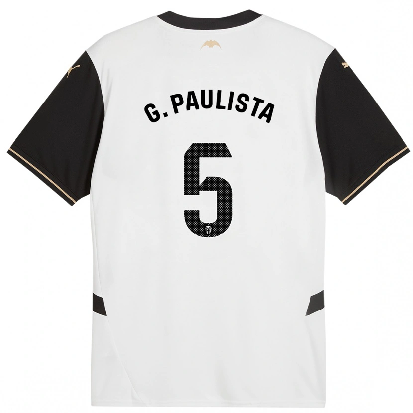 Danxen Dame Gabriel Paulista #5 Hvit Svart Hjemmetrøye Drakt Trøye 2024/25 Skjorter T-Skjorte