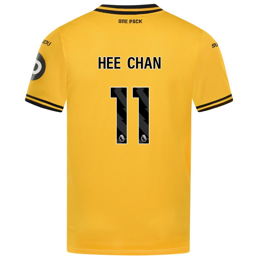 Danxen Dame Hee-Chan Hwang #11 Gul Hjemmetrøye Drakt Trøye 2024/25 Skjorter T-Skjorte