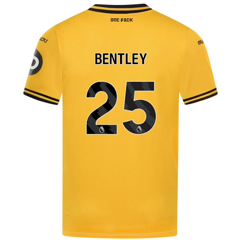 Danxen Dame Daniel Bentley #25 Gul Hjemmetrøye Drakt Trøye 2024/25 Skjorter T-Skjorte