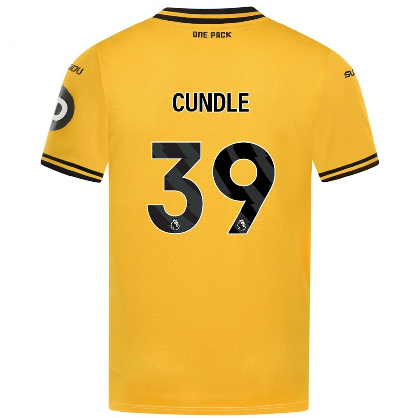 Danxen Dame Luke Cundle #39 Gul Hjemmetrøye Drakt Trøye 2024/25 Skjorter T-Skjorte