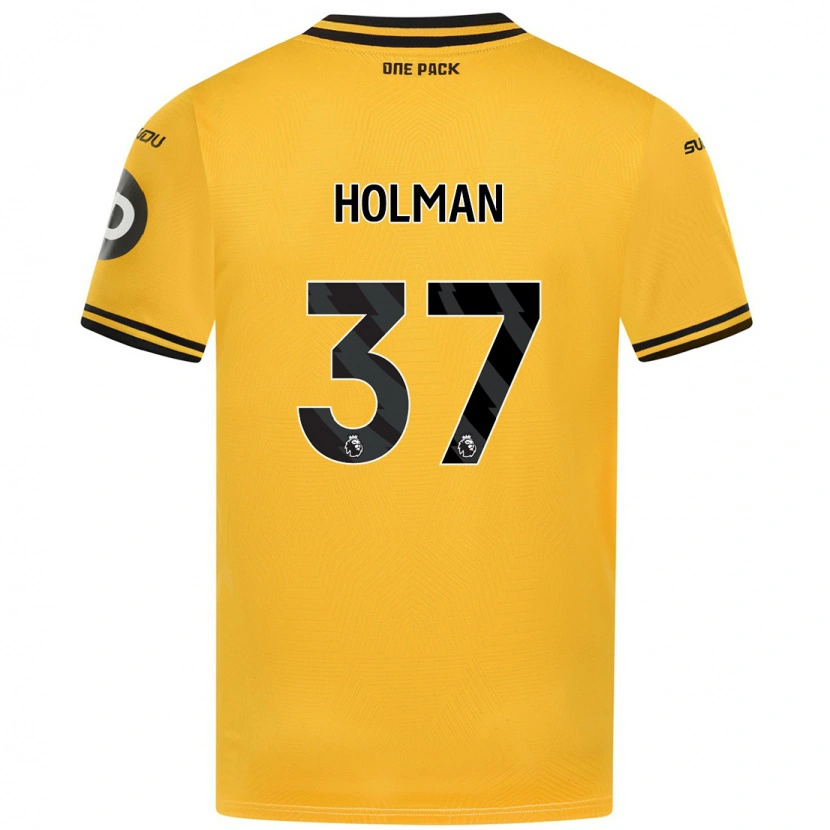 Danxen Dame Fletcher Holman #37 Gul Hjemmetrøye Drakt Trøye 2024/25 Skjorter T-Skjorte