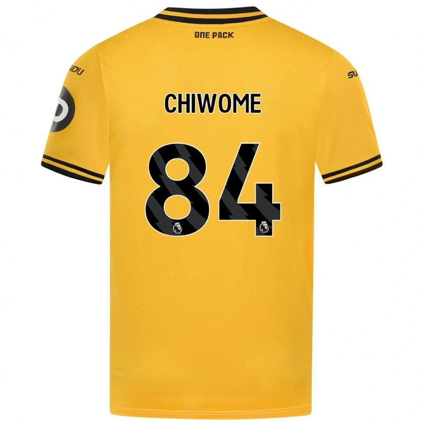 Danxen Dame Leon Chiwome #84 Gul Hjemmetrøye Drakt Trøye 2024/25 Skjorter T-Skjorte