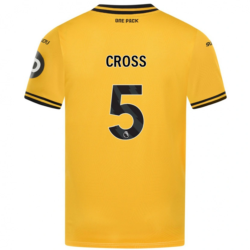 Danxen Dame Emma Cross #5 Gul Hjemmetrøye Drakt Trøye 2024/25 Skjorter T-Skjorte