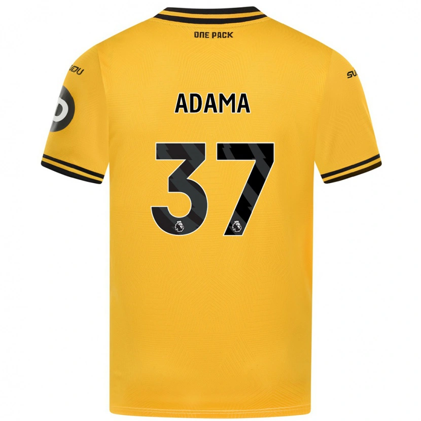 Danxen Dame Adama Traore #37 Gul Hjemmetrøye Drakt Trøye 2024/25 Skjorter T-Skjorte
