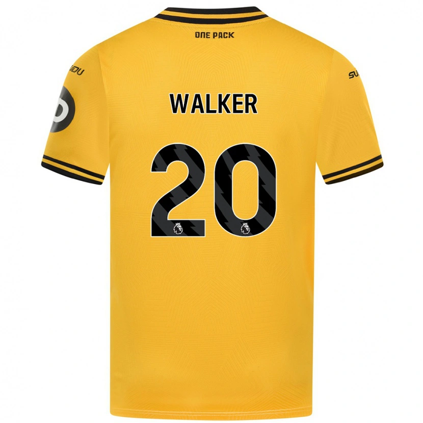 Danxen Dame Lowri Walker #20 Gul Hjemmetrøye Drakt Trøye 2024/25 Skjorter T-Skjorte