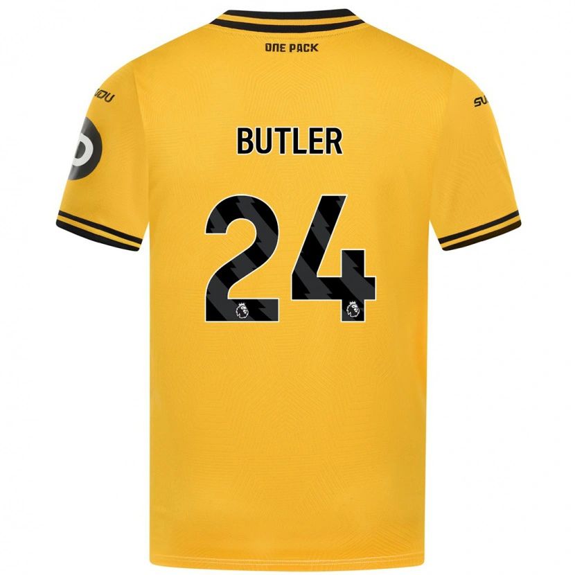 Danxen Dame Elli Butler #24 Gul Hjemmetrøye Drakt Trøye 2024/25 Skjorter T-Skjorte