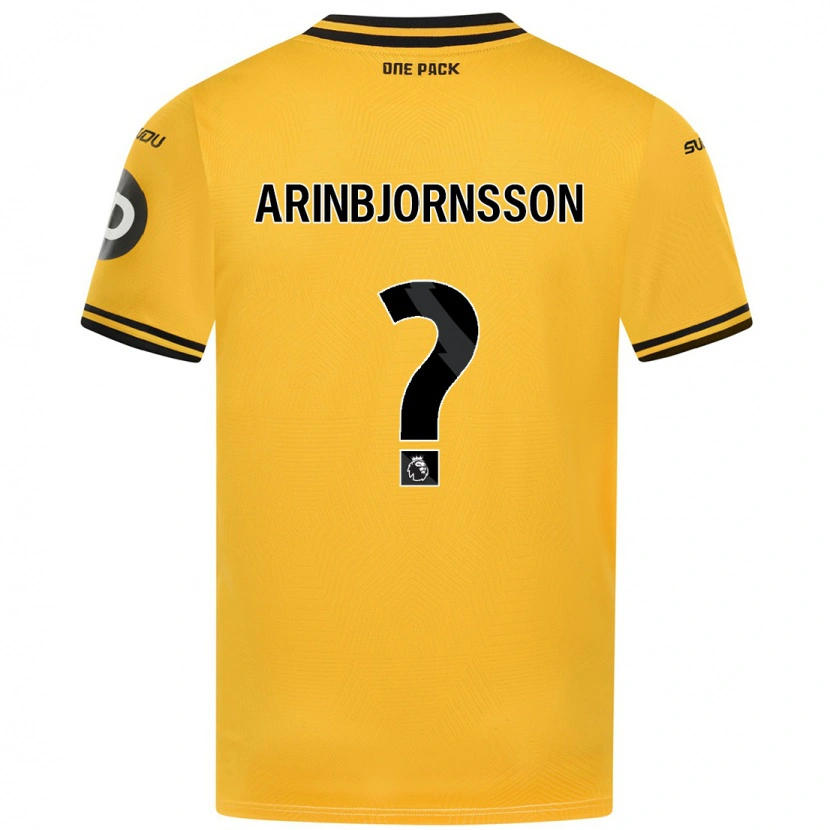 Danxen Dame Palmi Arinbjornsson #0 Gul Hjemmetrøye Drakt Trøye 2024/25 Skjorter T-Skjorte