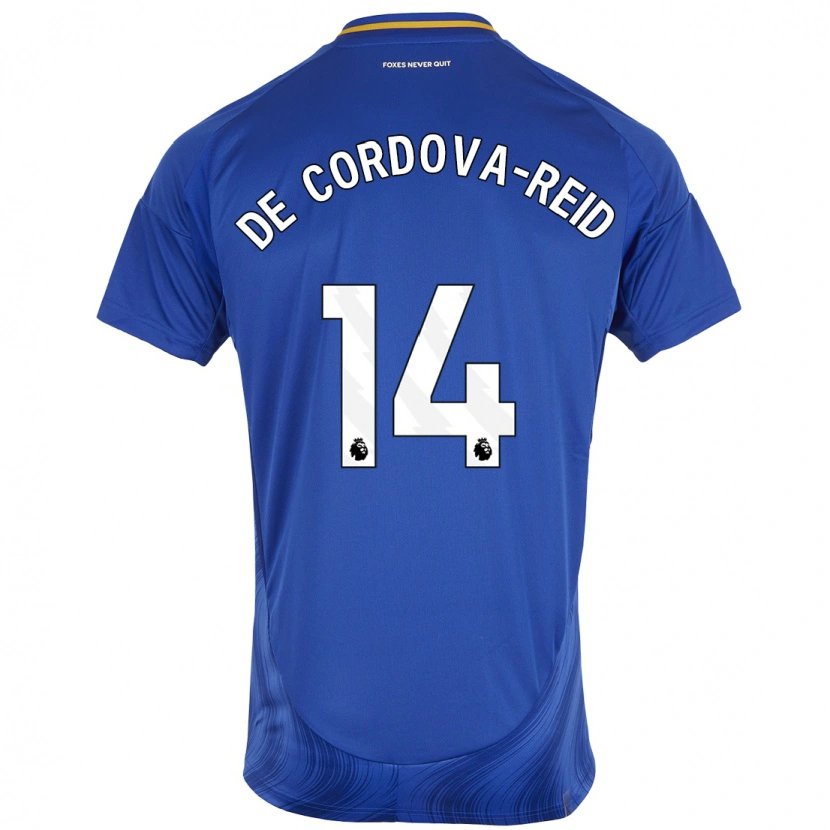 Danxen Dame Bobby De Cordova-Reid #14 Blå Hvit Hjemmetrøye Drakt Trøye 2024/25 Skjorter T-Skjorte