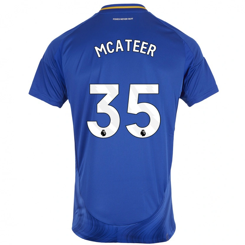 Danxen Dame Kasey Mcateer #35 Blå Hvit Hjemmetrøye Drakt Trøye 2024/25 Skjorter T-Skjorte