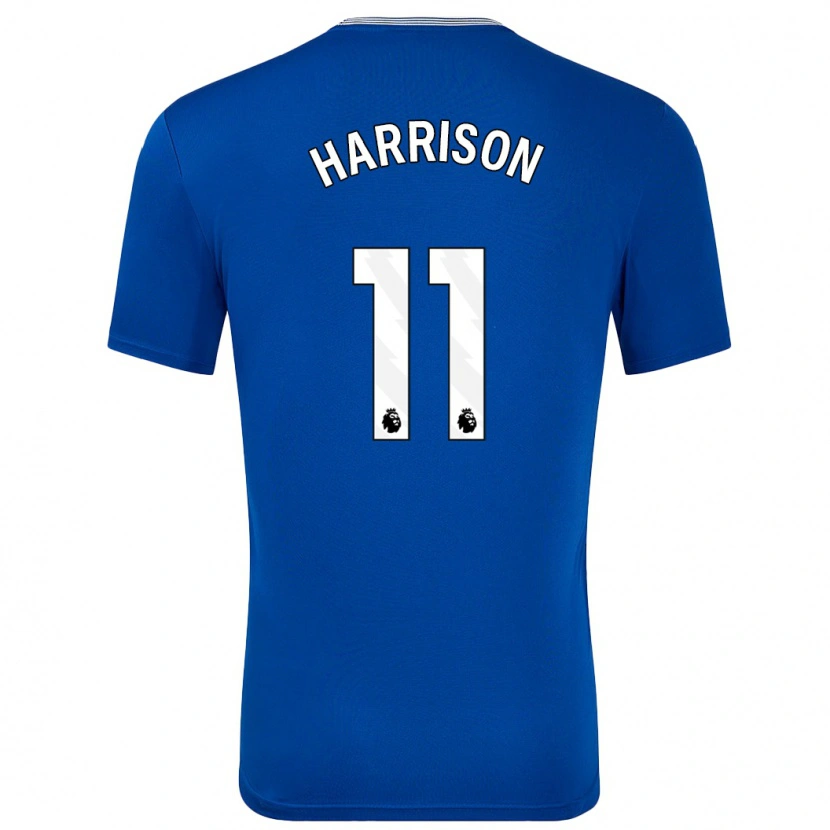 Danxen Dame Jack Harrison #11 Blå Med Hjemmetrøye Drakt Trøye 2024/25 Skjorter T-Skjorte