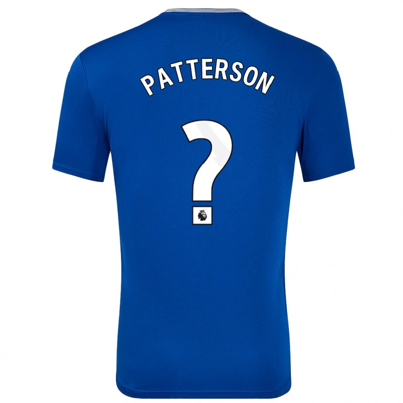 Danxen Dame Jack Patterson #0 Blå Med Hjemmetrøye Drakt Trøye 2024/25 Skjorter T-Skjorte