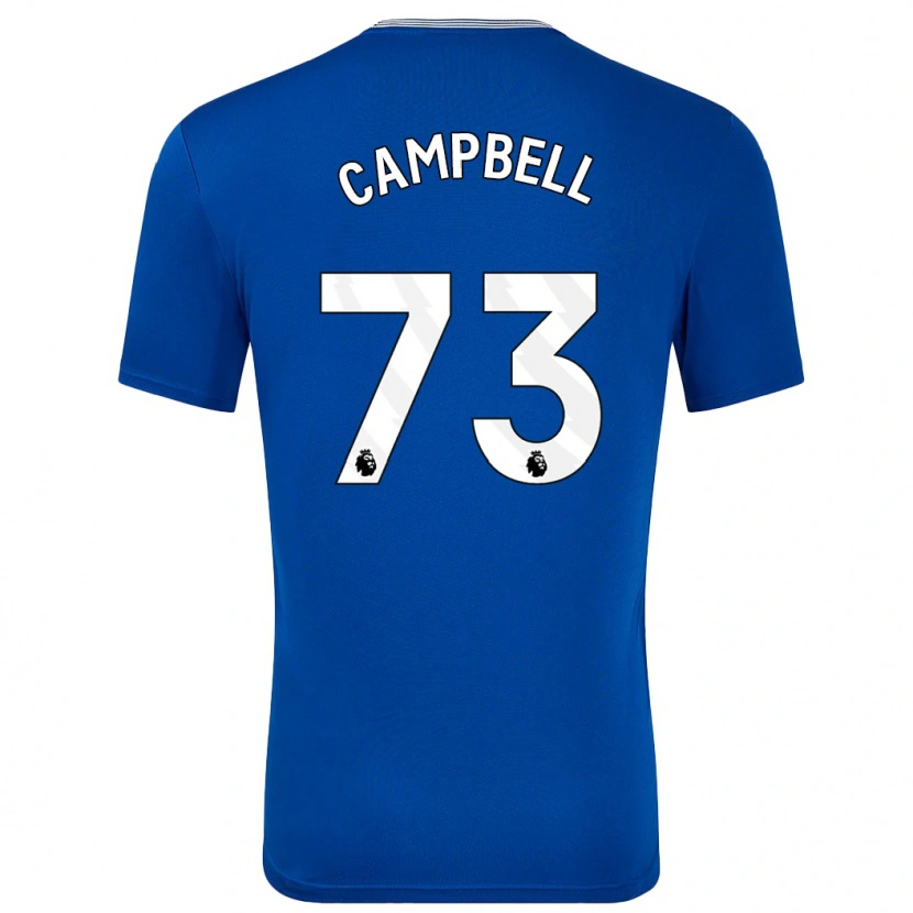 Danxen Dame Elijah Campbell #73 Blå Med Hjemmetrøye Drakt Trøye 2024/25 Skjorter T-Skjorte