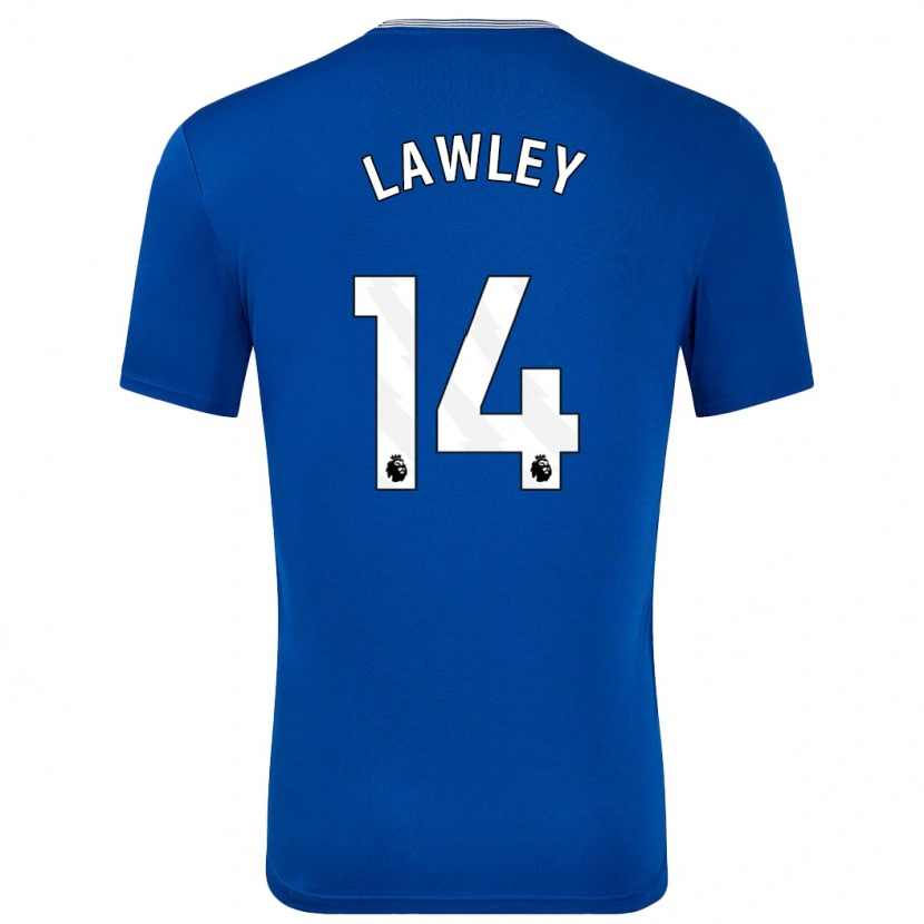 Danxen Dame Melissa Lawley #14 Blå Med Hjemmetrøye Drakt Trøye 2024/25 Skjorter T-Skjorte