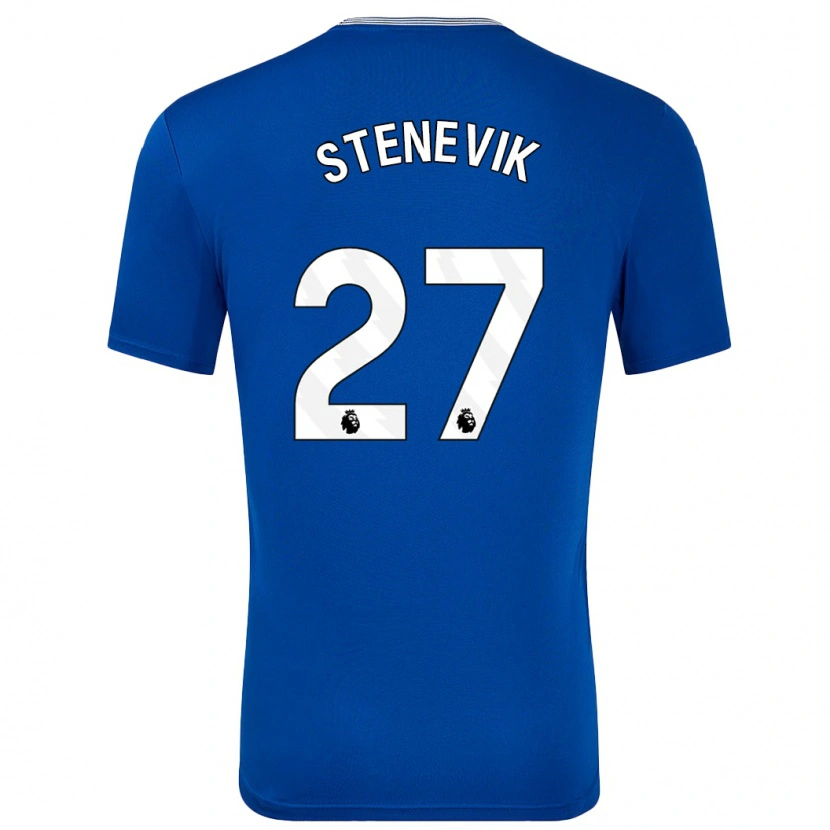 Danxen Dame Elise Stenevik #27 Blå Med Hjemmetrøye Drakt Trøye 2024/25 Skjorter T-Skjorte