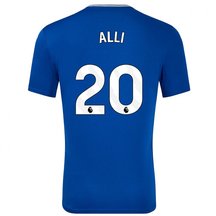 Danxen Dame Dele Alli #20 Blå Med Hjemmetrøye Drakt Trøye 2024/25 Skjorter T-Skjorte