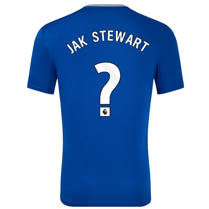 Danxen Dame Jak Stewart #0 Blå Med Hjemmetrøye Drakt Trøye 2024/25 Skjorter T-Skjorte