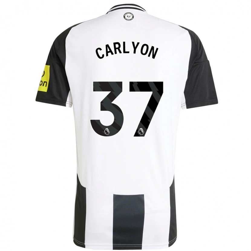 Danxen Dame Nathan Carlyon #37 Hvit Svart Hjemmetrøye Drakt Trøye 2024/25 Skjorter T-Skjorte