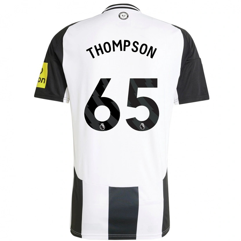 Danxen Dame Ciaran Thompson #65 Hvit Svart Hjemmetrøye Drakt Trøye 2024/25 Skjorter T-Skjorte