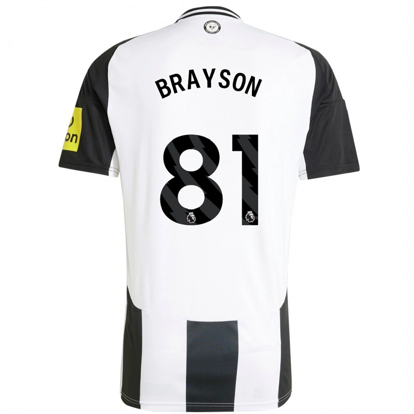 Danxen Dame Joe Brayson #81 Hvit Svart Hjemmetrøye Drakt Trøye 2024/25 Skjorter T-Skjorte