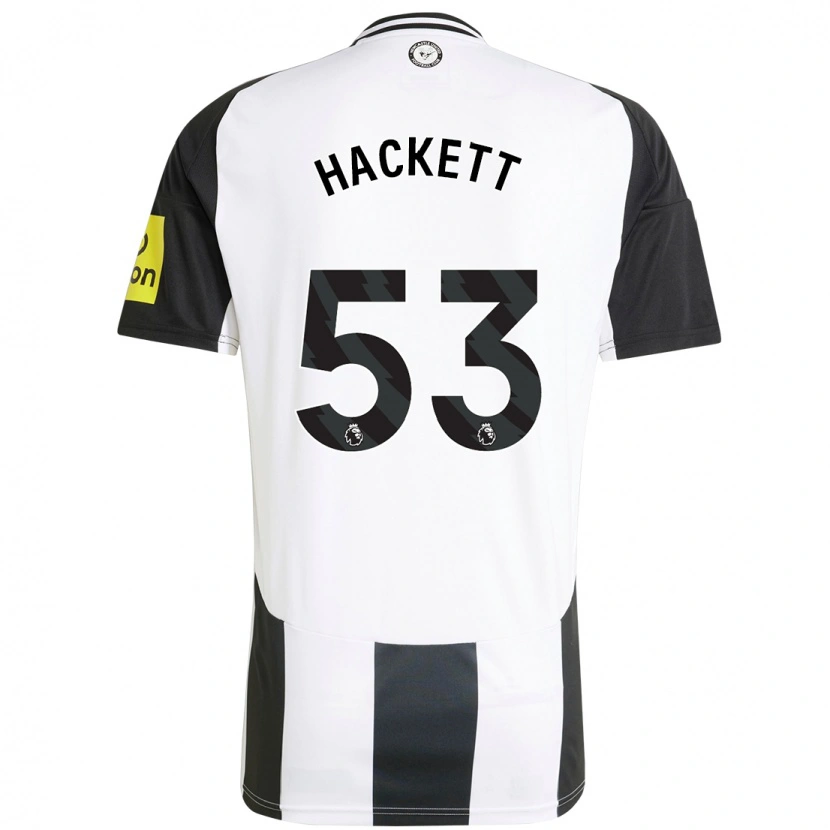 Danxen Dame Jordan Hackett #53 Hvit Svart Hjemmetrøye Drakt Trøye 2024/25 Skjorter T-Skjorte