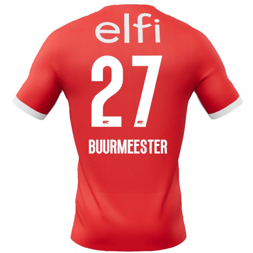 Danxen Dame Zico Buurmeester #27 Rød Hvit Hjemmetrøye Drakt Trøye 2024/25 Skjorter T-Skjorte