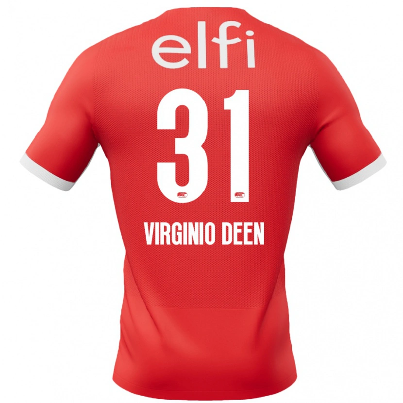 Danxen Dame Daniël Virginio Deen #31 Rød Hvit Hjemmetrøye Drakt Trøye 2024/25 Skjorter T-Skjorte