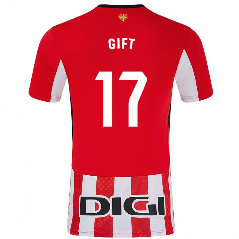 Danxen Dame Elijah Gift #17 Rød Hvit Hjemmetrøye Drakt Trøye 2024/25 Skjorter T-Skjorte
