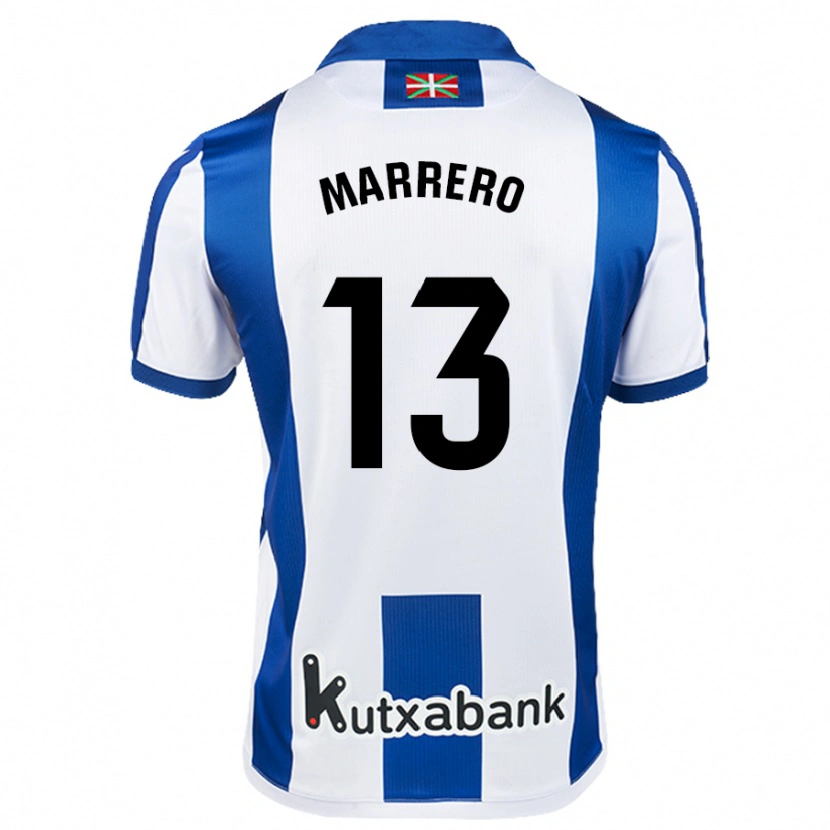 Danxen Dame Unai Marrero #13 Hvit Blå Hjemmetrøye Drakt Trøye 2024/25 Skjorter T-Skjorte