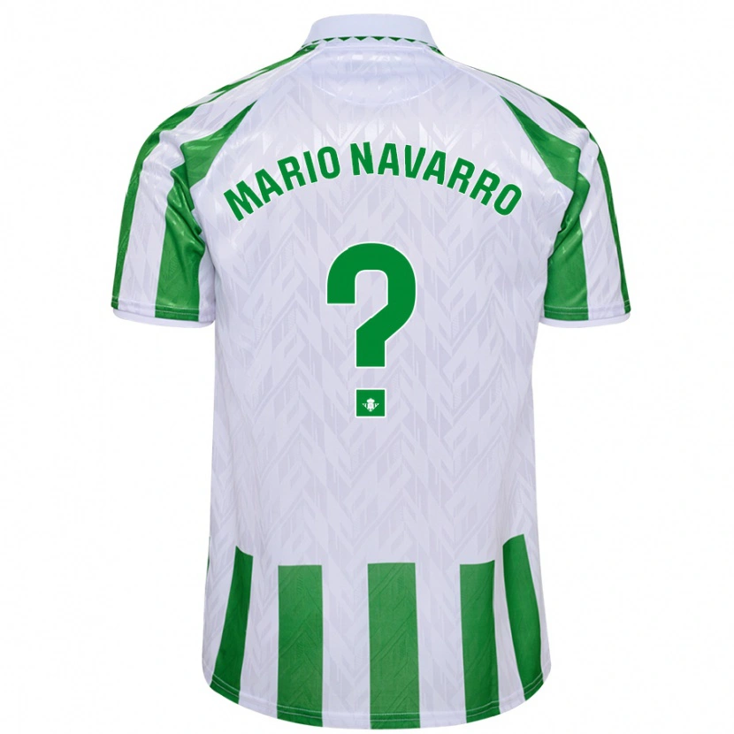 Danxen Dame Mario Navarro #0 Grønne Hvite Striper Hjemmetrøye Drakt Trøye 2024/25 Skjorter T-Skjorte