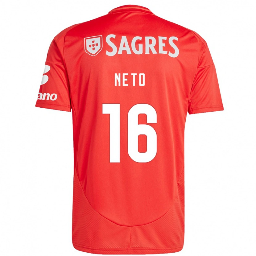 Danxen Dame Martim Neto #16 Rød Hvit Hjemmetrøye Drakt Trøye 2024/25 Skjorter T-Skjorte