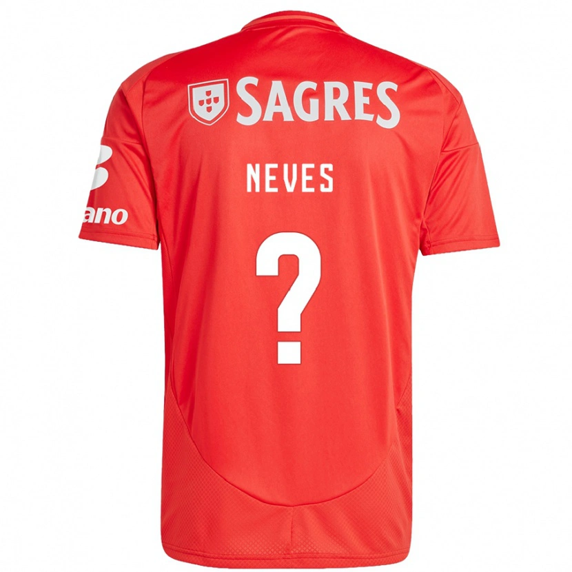 Danxen Dame Gil Neves #0 Rød Hvit Hjemmetrøye Drakt Trøye 2024/25 Skjorter T-Skjorte