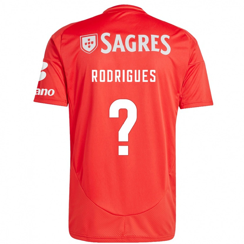 Danxen Dame Miguel Rodrigues #0 Rød Hvit Hjemmetrøye Drakt Trøye 2024/25 Skjorter T-Skjorte