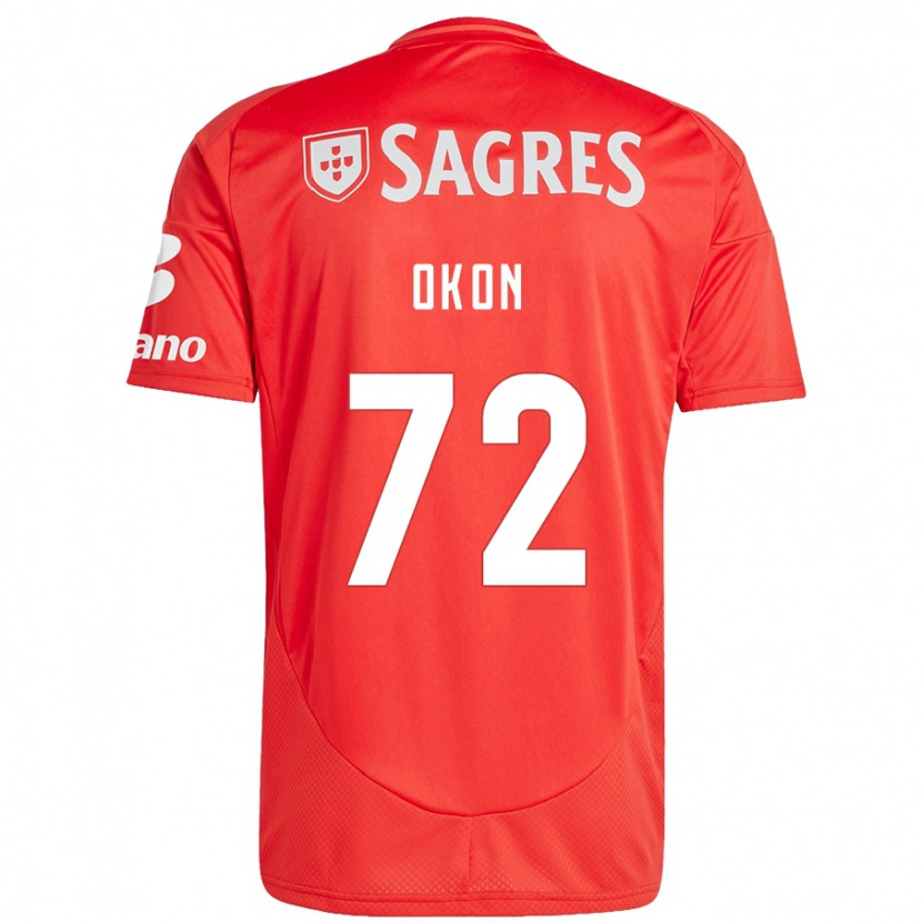 Danxen Dame Paul Okon #72 Rød Hvit Hjemmetrøye Drakt Trøye 2024/25 Skjorter T-Skjorte