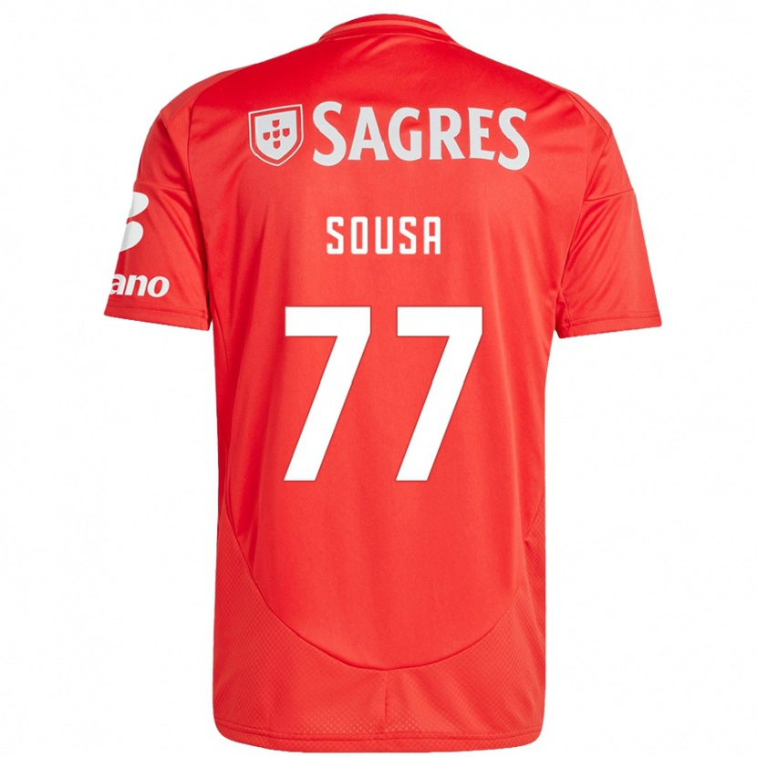 Danxen Dame Gerson Sousa #77 Rød Hvit Hjemmetrøye Drakt Trøye 2024/25 Skjorter T-Skjorte