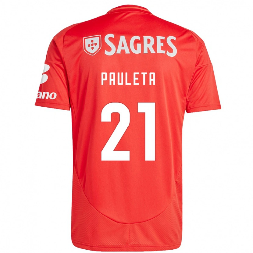 Danxen Dame Pauleta #21 Rød Hvit Hjemmetrøye Drakt Trøye 2024/25 Skjorter T-Skjorte