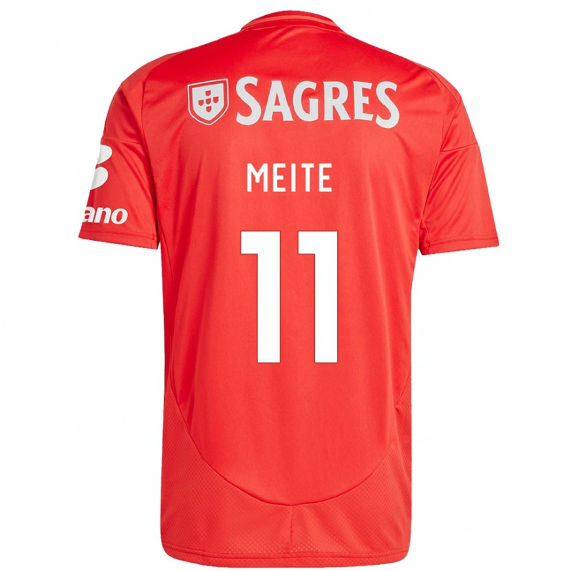 Danxen Dame Soualiho Meite #11 Rød Hvit Hjemmetrøye Drakt Trøye 2024/25 Skjorter T-Skjorte