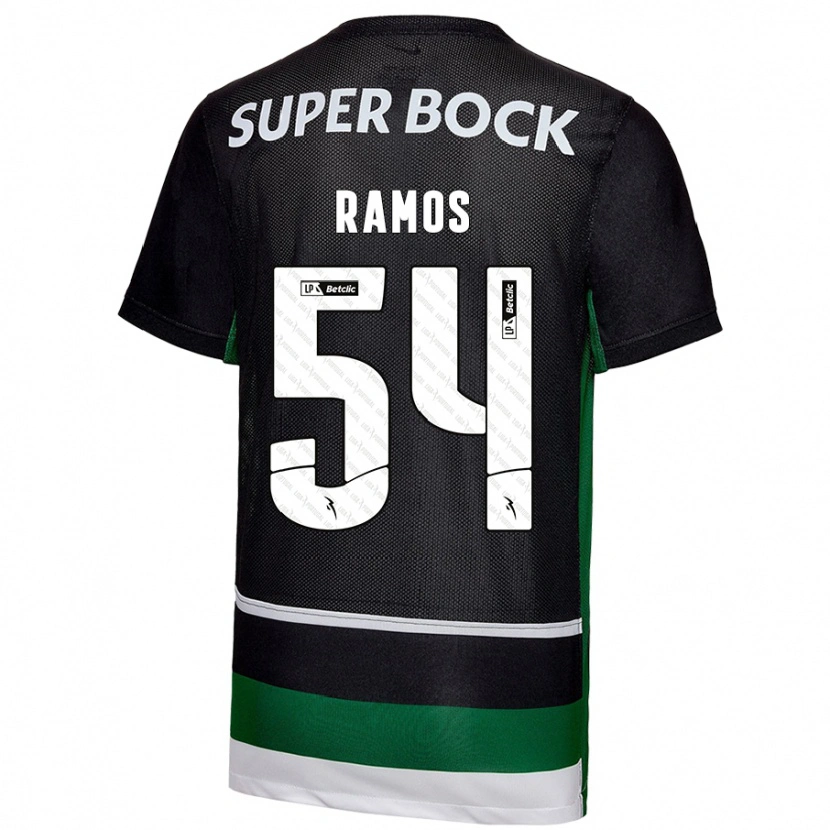 Danxen Dame Bruno Ramos #54 Svart Hvit Grønn Hjemmetrøye Drakt Trøye 2024/25 Skjorter T-Skjorte
