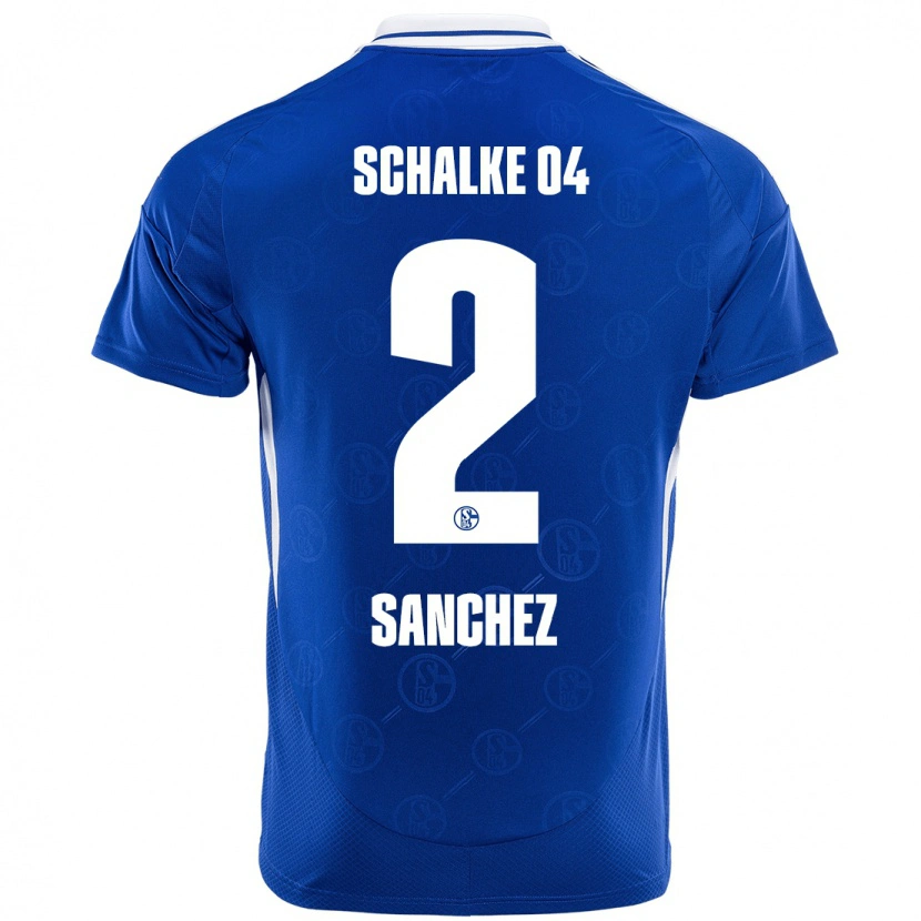 Danxen Dame Felipe Sánchez #2 Kongeblått Hjemmetrøye Drakt Trøye 2024/25 Skjorter T-Skjorte