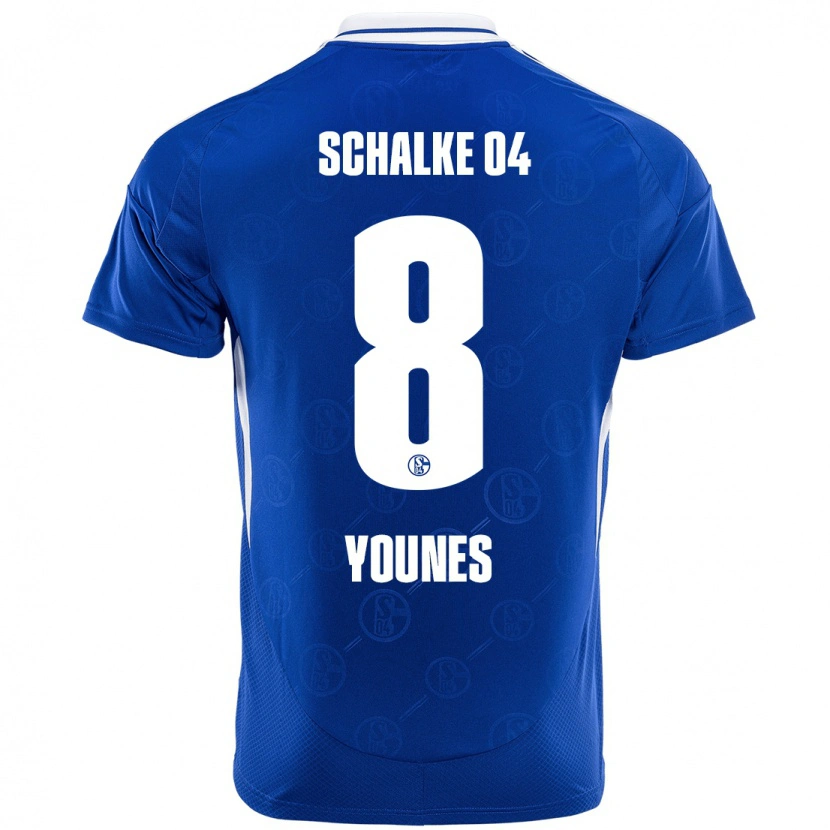 Danxen Dame Amin Younes #8 Kongeblått Hjemmetrøye Drakt Trøye 2024/25 Skjorter T-Skjorte
